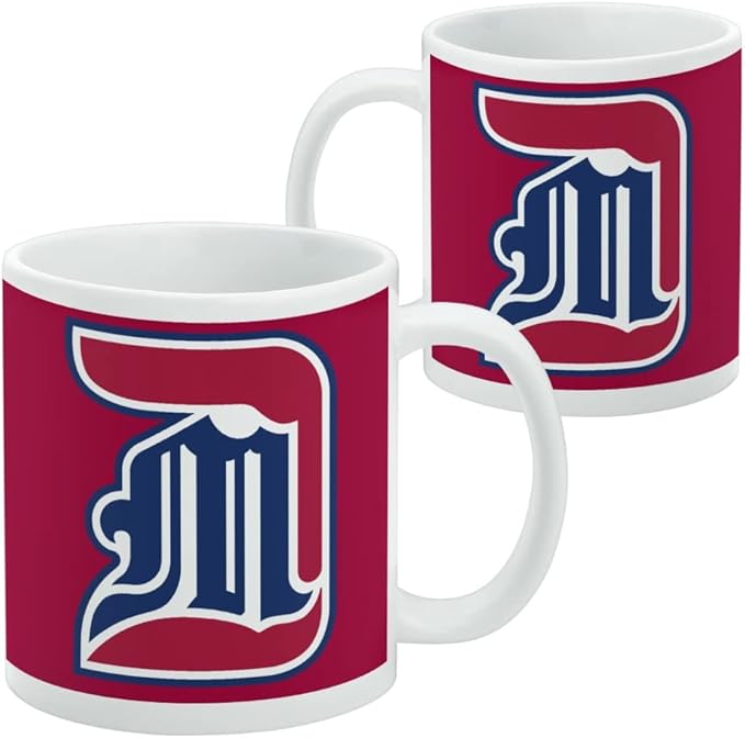 University of Detroit Mercy Primary Logo Ceramic Coffee Mug, Novelty Gift Mugs for Coffee, Tea and Hot Drinks, 11oz, White