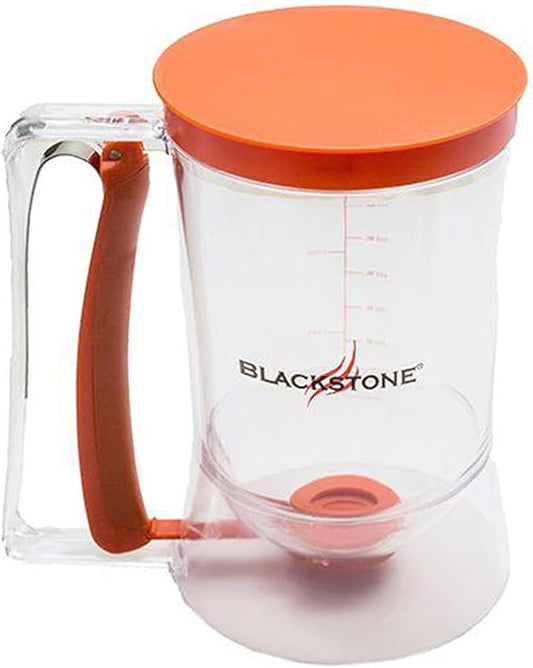 Blackstone 1543 4-Piece Griddle Breakfast Kit with Batter Dispenser, Bacon Press, and Two Egg Rings