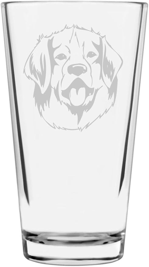 Leonberger Dog Themed Etched All Purpose 16oz Pint Glass