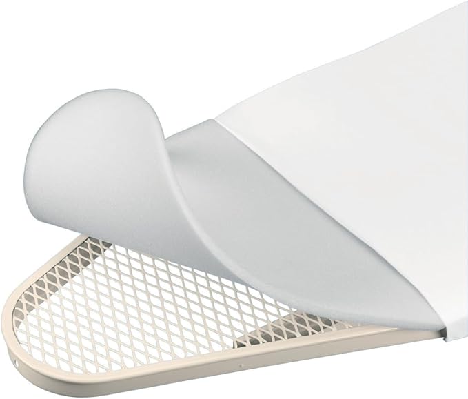 Brabantia Size D (53 x 18 inches) Replacement Ironing Board Cover with Thick Foam & Felt Padding (Fresh Breeze) Easy-Fit, 100% Cotton