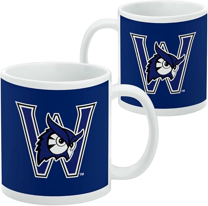 Westfield State Univeristy Owls Logo Ceramic Coffee Mug, Novelty Gift Mugs for Coffee, Tea and Hot Drinks, 11oz, White