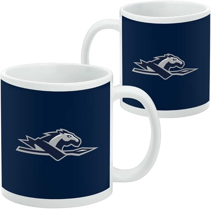 Longwood Primary Logo Ceramic Coffee Mug, Novelty Gift Mugs for Coffee, Tea and Hot Drinks, 11oz, White