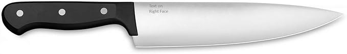Wüsthof 8" Gourmet Chef's Knife, Black, Custom Engraved, Personalized