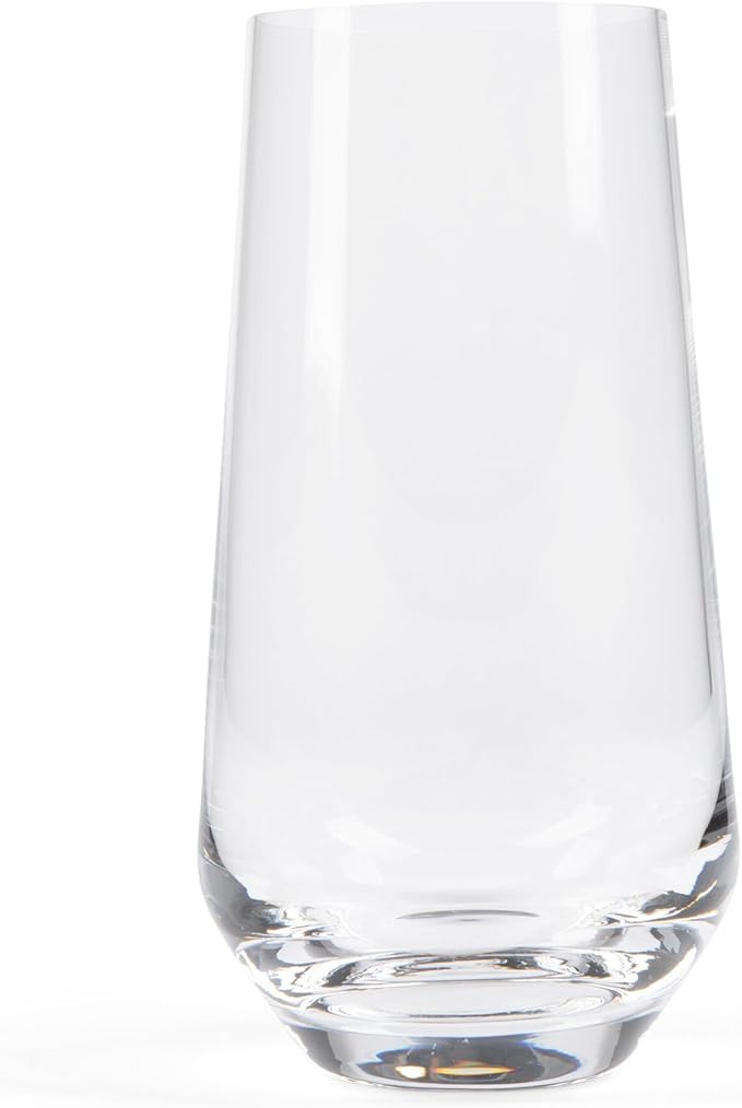 Larder & Vine Crystalline Glassware Tumbler Set, Artisan Drinkware for Cocktails, Water, Whiskey or Spirits, Handmade in Poland (Classic Tall)