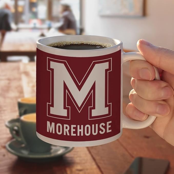 Morehouse College Primary Logo Ceramic Coffee Mug, Novelty Gift Mugs for Coffee, Tea and Hot Drinks, 11oz, White