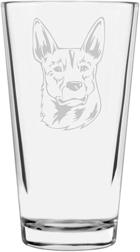 Australian Stumpy Tail Cattle Custom Personalized Dog Themed Etched All Purpose 16oz Pint Glass
