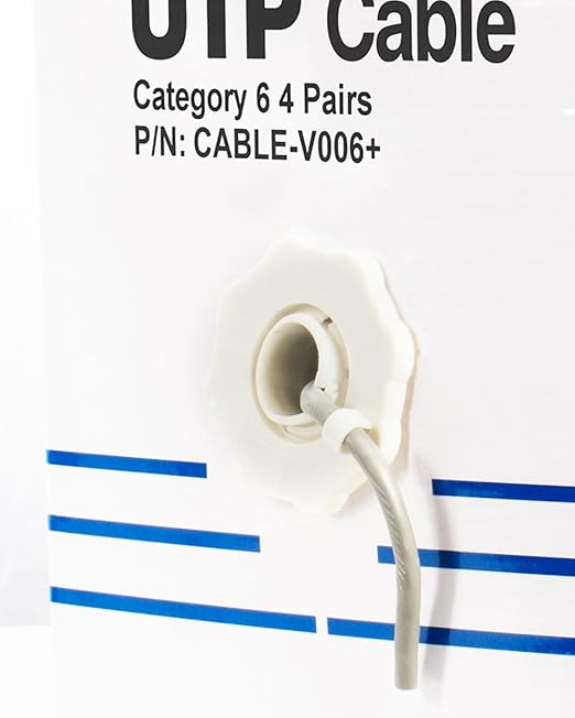 VIVO 500ft Bulk Cat6 Wire, CCA Ethernet Cable, 23 AWG, UTP Pull Box, LAN Network, Gray, CABLE-V006