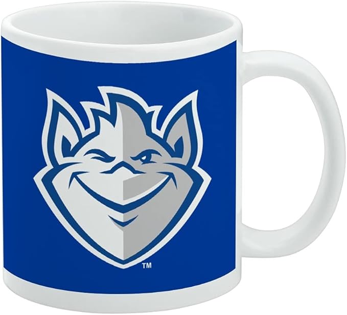 Saint Louis University Billiken Logo Ceramic Coffee Mug, Novelty Gift Mugs for Coffee, Tea and Hot Drinks, 11oz, White