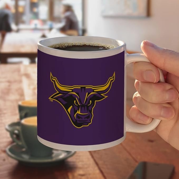 Mankato Primary Logo Ceramic Coffee Mug, Novelty Gift Mugs for Coffee, Tea and Hot Drinks, 11oz, White