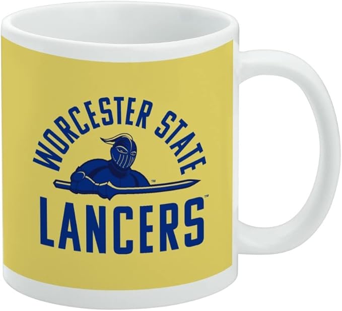Worcester State Official Logo Ceramic Coffee Mug, Novelty Gift Mugs for Coffee, Tea and Hot Drinks, 11oz, White