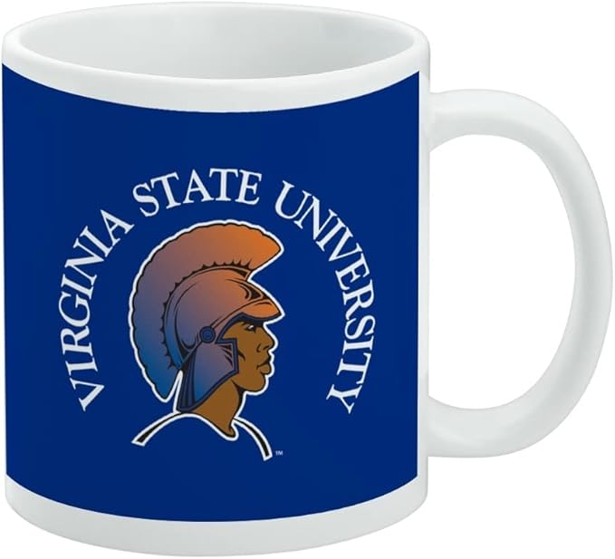 Virginia State University Primary Logo Ceramic Coffee Mug, Novelty Gift Mugs for Coffee, Tea and Hot Drinks, 11oz, White