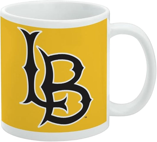 California State University Long Beach Primary Logo Ceramic Coffee Mug, Novelty Gift Mugs for Coffee, Tea and Hot Drinks, 11oz, White