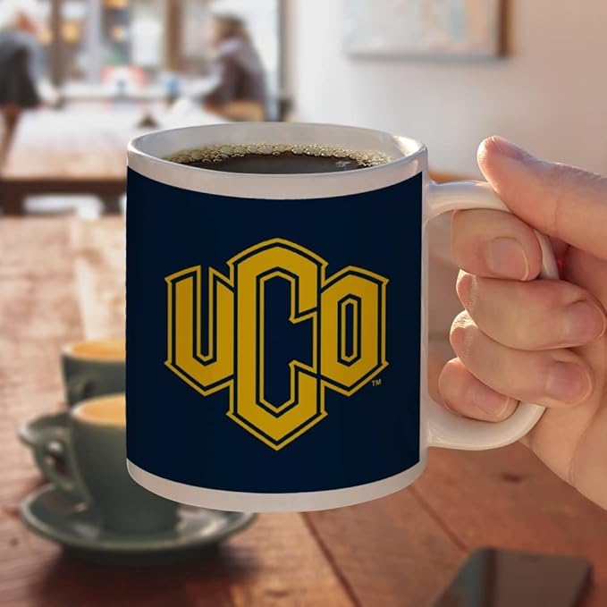 Central Oklahoma Primary Logo Ceramic Coffee Mug, Novelty Gift Mugs for Coffee, Tea and Hot Drinks, 11oz, White
