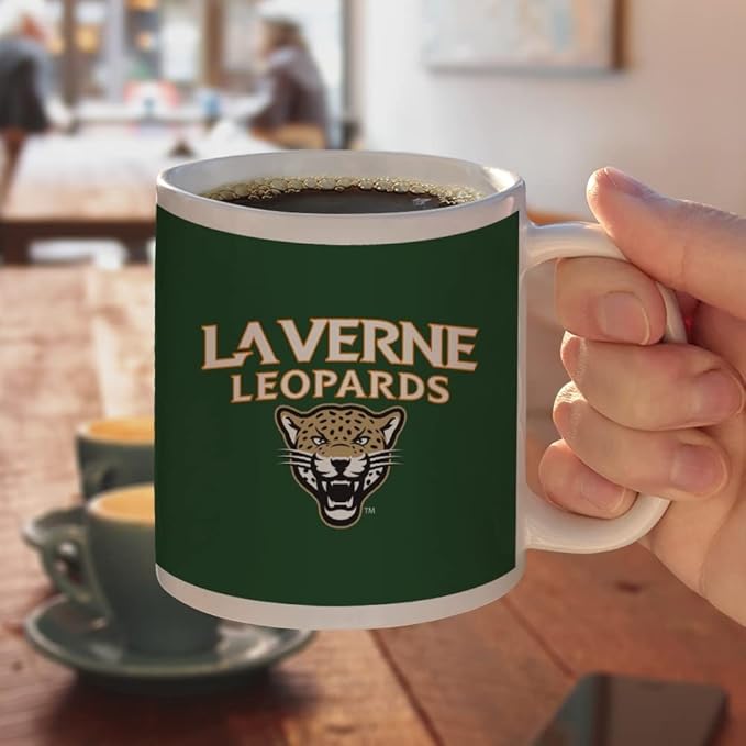 University of La Verne Primary Logo Ceramic Coffee Mug, Novelty Gift Mugs for Coffee, Tea and Hot Drinks, 11oz, White