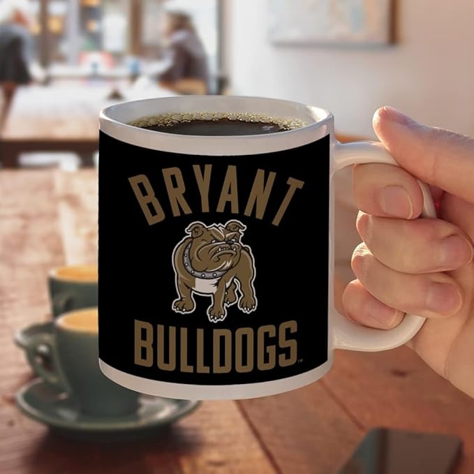 Bryant University Official Logo Ceramic Coffee Mug, Novelty Gift Mugs for Coffee, Tea and Hot Drinks, 11oz, White
