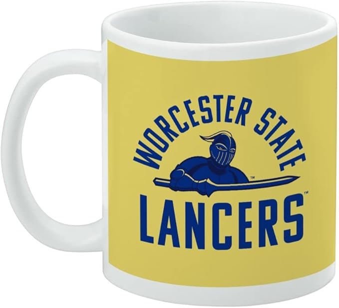 Worcester State Official Logo Ceramic Coffee Mug, Novelty Gift Mugs for Coffee, Tea and Hot Drinks, 11oz, White