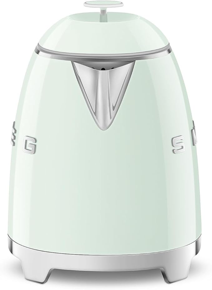 SMEG Mini 50's Retro Style 3 Cup Electric Kettle with Double Wall Anti Slip Base and Water Level Indicator (Pastel Green)
