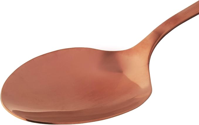 Mercer Culinary 18-8 Stainless Steel Plating Spoon, 9 Inch, Rose Gold