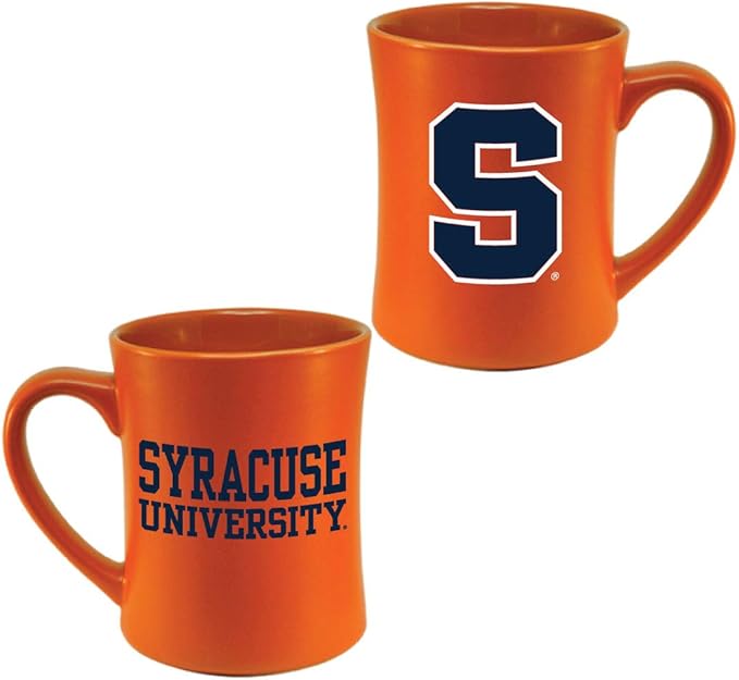 Syracuse Orange Ceramic 16oz Sculpted Mug – Official Team Logo Coffee Cup – Handwash Recommended – Individually Boxed