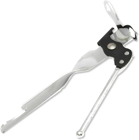 Chef Craft Select Can Opener with Bottle Opener, 7 Inch, Chrome, Nickle Plated