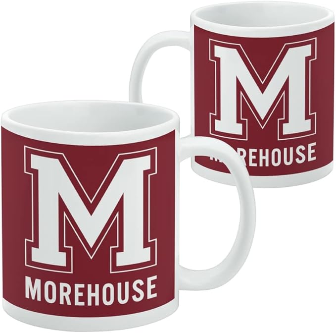 Morehouse College Primary Logo Ceramic Coffee Mug, Novelty Gift Mugs for Coffee, Tea and Hot Drinks, 11oz, White