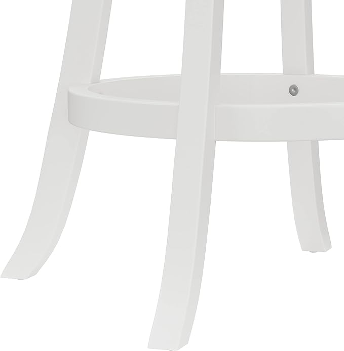 Hillsdale Fairfox 30.5" Wood Swivel Bar Height Stool, White