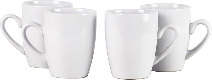 Color Wave Stoneware 16pc Dinnerware Set, White