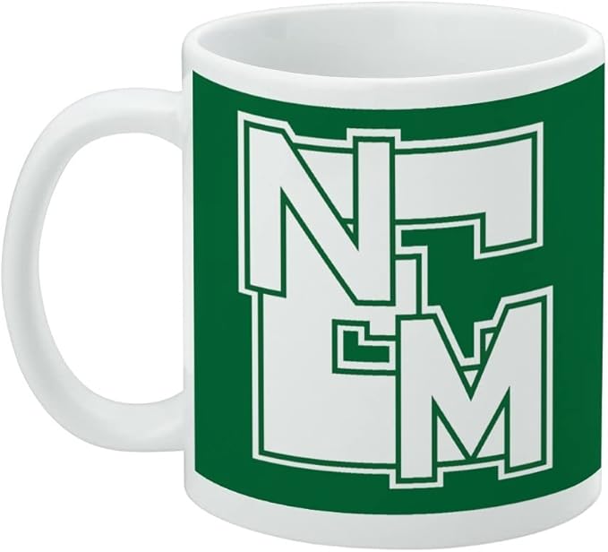 Eastern New Mexico University Primary Logo Ceramic Coffee Mug, Novelty Gift Mugs for Coffee, Tea and Hot Drinks, 11oz, White