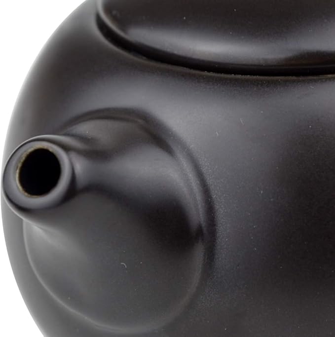 Teapot Chinese Ceramic White Cyan Black Portable Travel Packaging Xishi Pot Cups set (Black 1pot 2cups set)