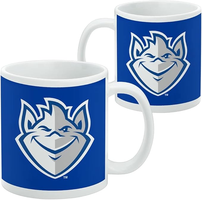 Saint Louis University Billiken Logo Ceramic Coffee Mug, Novelty Gift Mugs for Coffee, Tea and Hot Drinks, 11oz, White