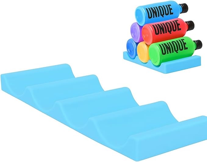 Silicone Fridge Bottle and Can Organizer Mat – Stackable Beer and Wine Storage Rack, Space Saving Kitchen Tidy Tool, Easy to Clean Holder for Refrigerator, Bar and Pantry Use