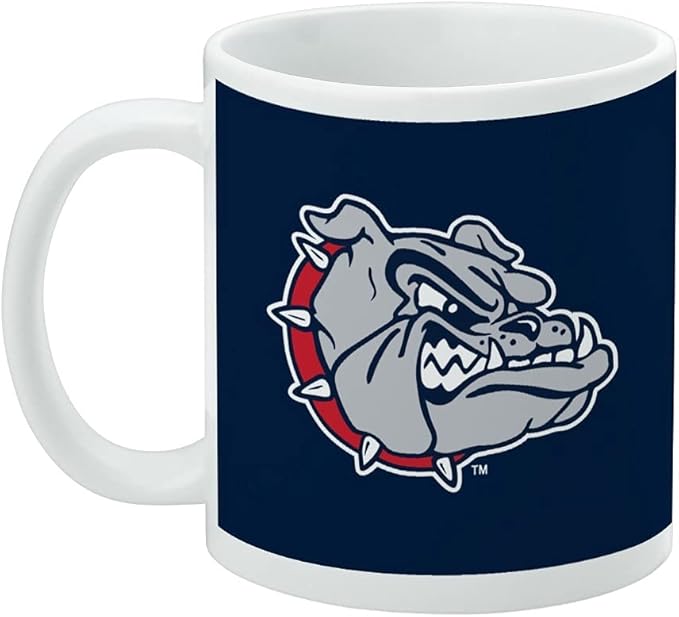 Gonzaga University Bulldogs Logo Ceramic Coffee Mug, Novelty Gift Mugs for Coffee, Tea and Hot Drinks, 11oz, White