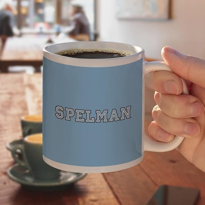 Spelman College Primary Logo Ceramic Coffee Mug, Novelty Gift Mugs for Coffee, Tea and Hot Drinks, 11oz, White
