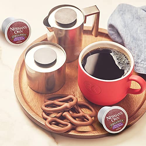 Newman's Own Organics French Roast Keurig Single-Serve K-Cup Pods, Dark Roast Coffee, 72 Count