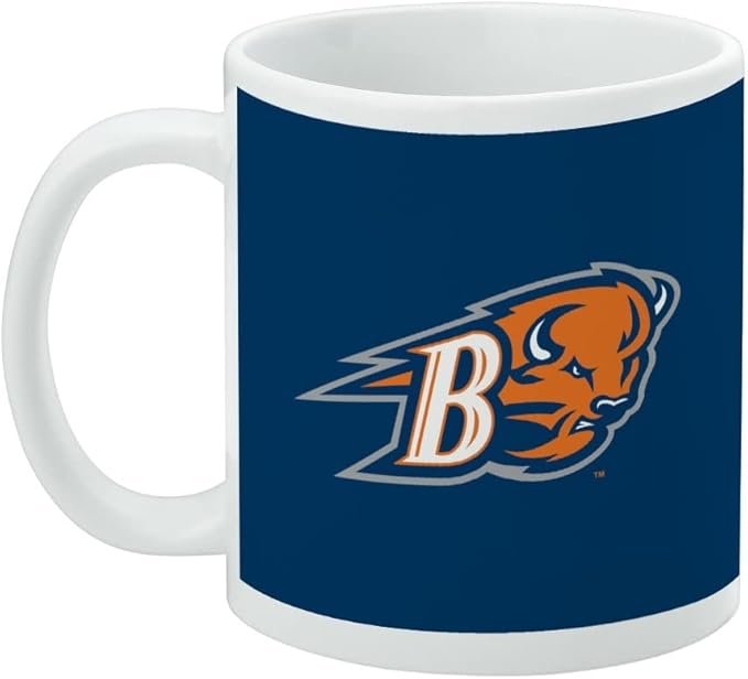 Bucknell Primary Logo Ceramic Coffee Mug, Novelty Gift Mugs for Coffee, Tea and Hot Drinks, 11oz, White