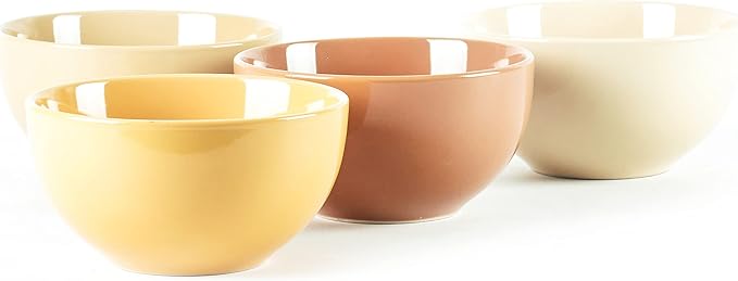 Color Wave Stoneware 16pc Dinnerware Set, Honey Comb