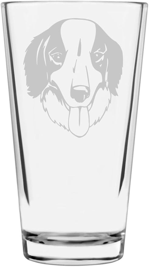 Mucuchies Custom Personalized Dog Themed Etched All Purpose 16oz Pint Glass