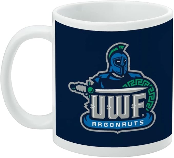 University of West Florida Primary Logo Ceramic Coffee Mug, Novelty Gift Mugs for Coffee, Tea and Hot Drinks, 11oz, White