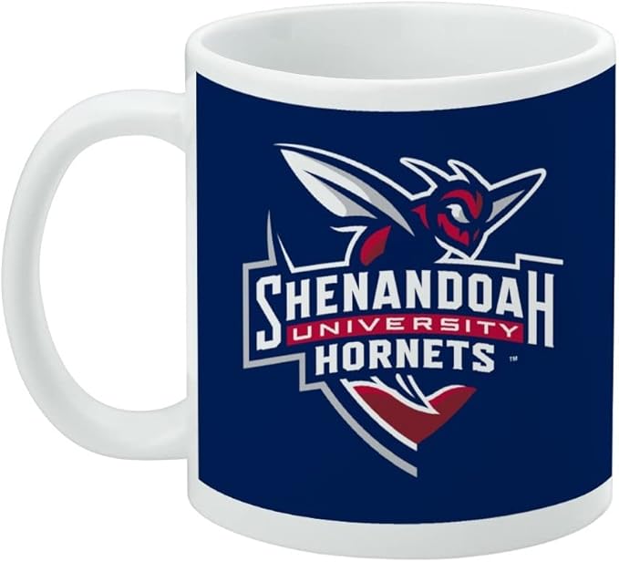 Shenandoah University Primary Logo Ceramic Coffee Mug, Novelty Gift Mugs for Coffee, Tea and Hot Drinks, 11oz, White