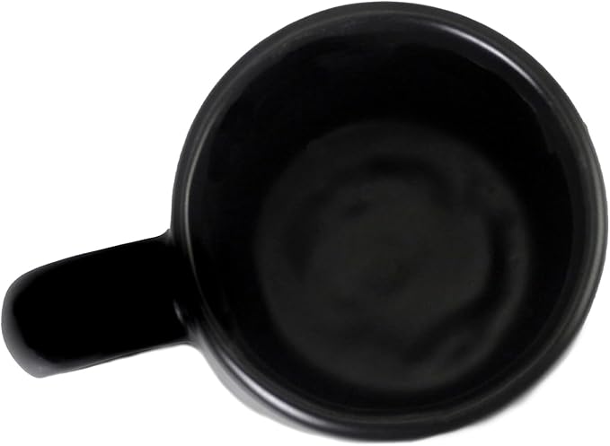 roro Handmade Matte Black Stoneware Coffee Mugs, 10 oz (Set of 2) – Modern Ceramic, Dishwasher & Microwave Safe