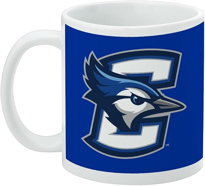 Creighton University Primary Logo Ceramic Coffee Mug, Novelty Gift Mugs for Coffee, Tea and Hot Drinks, 11oz, White