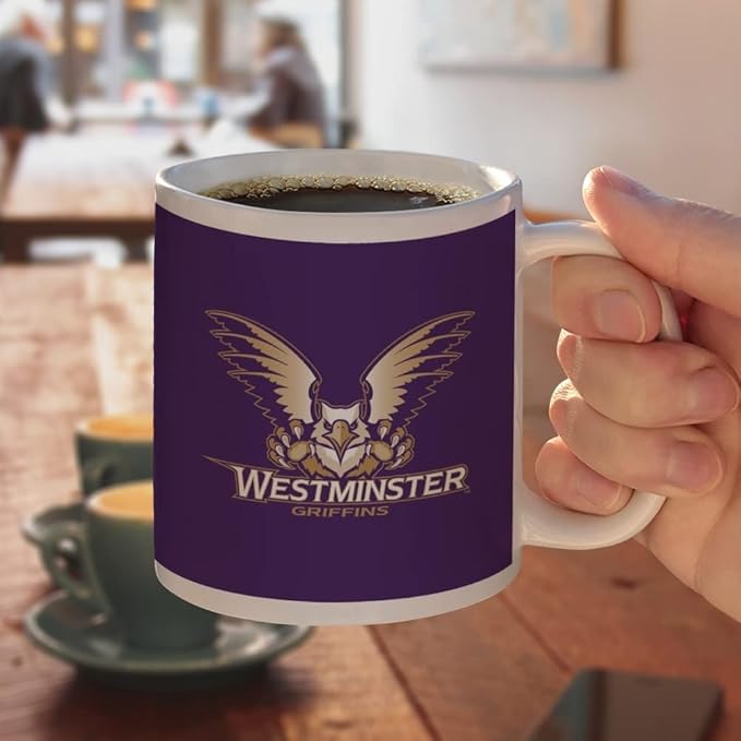 Westminster College Primary Logo Ceramic Coffee Mug, Novelty Gift Mugs for Coffee, Tea and Hot Drinks, 11oz, White