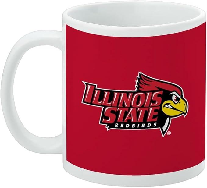 Illinois State Primary Logo Ceramic Coffee Mug, Novelty Gift Mugs for Coffee, Tea and Hot Drinks, 11oz, White