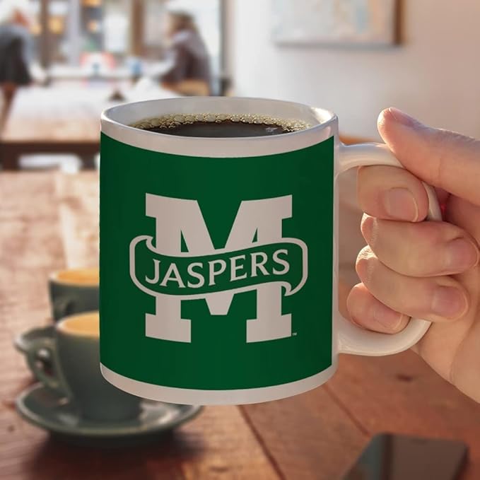 Manhattan College Primary Logo Ceramic Coffee Mug, Novelty Gift Mugs for Coffee, Tea and Hot Drinks, 11oz, White