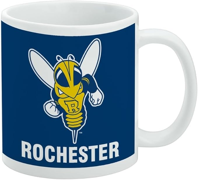 University of Rochester Primary Logo Ceramic Coffee Mug, Novelty Gift Mugs for Coffee, Tea and Hot Drinks, 11oz, White