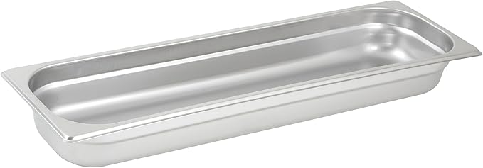 Winco Steam Pan, 2-1/2-Inch, Stainless Steel