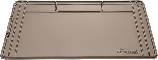 WeatherTech SinkMat – Waterproof Under Sink Liner Mat for Kitchen Bathroom – 28” x 19” Inches - Durable, Flexible Tray – Home undersink Organizer Must Haves, Tan