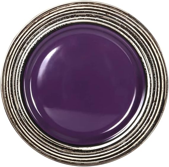 16 Piece Dinnerware Set, Ceramic Plates and Bowls Sets for 4, Microwave and Dishwasher Safe, Handcrafted Tree Bark Series Dish Set, Lavender/Purple