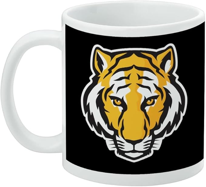 DePauw University Primary Logo Ceramic Coffee Mug, Novelty Gift Mugs for Coffee, Tea and Hot Drinks, 11oz, White