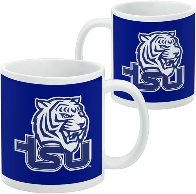 Tennessee State University Primary Logo Ceramic Coffee Mug, Novelty Gift Mugs for Coffee, Tea and Hot Drinks, 11oz, White